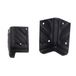 Ângulo direito plástico preto arredondado protetor, alto-falante cantos, guitarra amplificador palco, armários acessórios, novo, 2pcs - Image 4