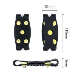 1 par 5-parafuso prisioneiro neve gelo garra escalada anti deslizamento picos apertos crampon chuteiras sapatos capa para botas masculinas tamanho 35-43 - Image 6