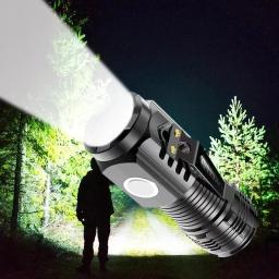 Mini Lanterna LED Recarregável, Luz Forte, Multi Funcional, Longo Alcance, Portátil, Ao ar livre, Casa, Cap Clip - Image 1