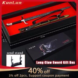 Espada de Garra Longa, Espadas Medievais, Artesanato Colecionável, Caixa de Presente, Aço Katana, Modelo de Metal Seguro, Samurai Toys, Jogo 30cm - Image 1