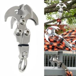 Gancho de escalada ao ar livre multifuncional em aço inoxidável Gancho de luta Survival Folding Escapement Camping Edc Equipment Tool - Image 1