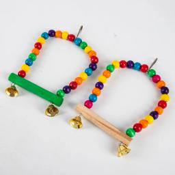 Espelho De Pássaro Brinquedo Interativo De Madeira Do Jogo Com Perch Para Pequenos Periquito Periquito Calopsita Conure Lovebird Gaiola Acessórios - Image 2
