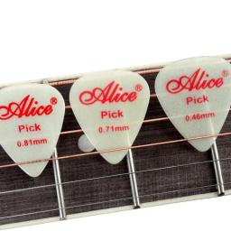 Conjunto de 100 palhetas de guitarra, nylon, fluorescente, noite, 0,58mm, 0,71mm, 0,81mm - Image 2