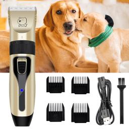 Profissional Clipper cabelo elétrico para animais de estimação, Dog Grooming Trimmer, USB recarregável Shaver, Low Decibel Haircut Machine - Image 1