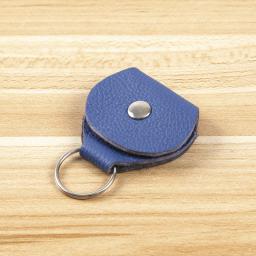 Suporte de palheta de guitarra de couro genuíno, de alta qualidade, bolsa, chaveiro, acessórios de guitarra - Image 5