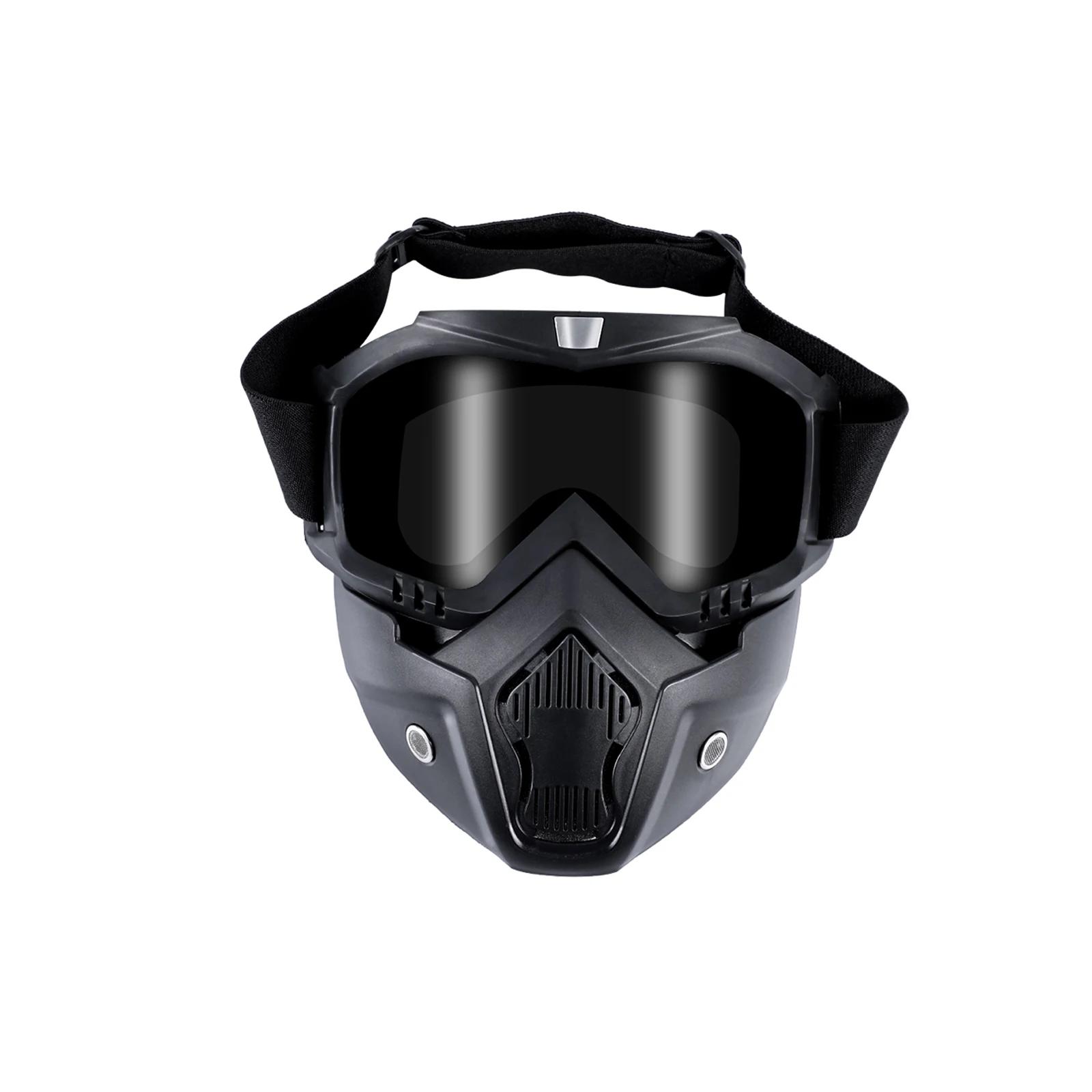 Destacável rosto completo Airsoft capacete e máscara, Paintball óculos, capacete rápido - Image 1