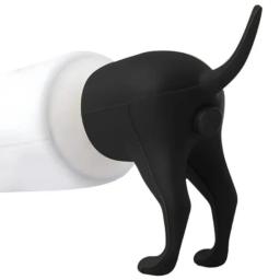 Engraçado Pooping Dog Butt Creme Dental Topper, tampa Do Dispensador Criativo - Image 2
