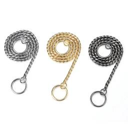 Coleira de cobre para animais de estimação, coleira de cachorro, corrente de cobra, metal Choke, P Slip, coleiras para cães pequenos, médios e grandes - Image 5