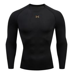 Homens e mulheres manga longa compressão treino, correndo t-shirt, jogging esporte camisola, Fast Dry Fitness Tees, Gym Tops - Image 6