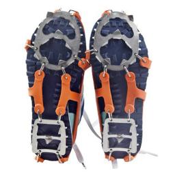 Sapato de neve antiderrapante Crampons, 18 dentes, capas para pesca, grampos de gelo, sapatos de caminhada, escalada, camping, montanhismo, inverno - Image 2
