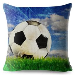 Desenhos animados Futebol Imprimir Fronha, Praça Almofada Capa, Pele De Pessach, Decoração Do Sofá, Casa - Image 2