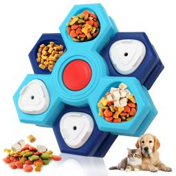Anti-Asfixia Puzzle Brinquedos para Cachorro, Dispenser Interativo de Alimentos, Louça Anti-Asfixia, Dog Lambing Plates, 2, 3, 4 Camadas - Image 1