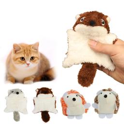 Brinquedos De Dentição De Pelúcia Para Animais De Estimação, Brinquedos Interativos Do Gato, Hedgehog Sounds - Image 1