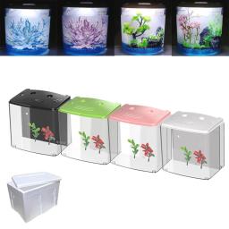 Sunsun-Mini Aquário com Filtro De Água, Bomba De Ar Silenciosa, LED Ecologia, USB portátil, Nano Desktop Aquarium, Betta Fish, Goldfish, 5L - Image 1