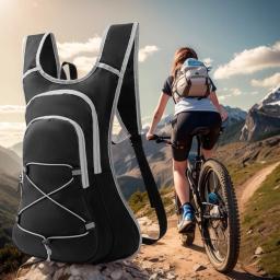 Mochila de hidratação para acampar e caminhar, bexiga de água, hidratação, leve, isolada, 10L - Image 2