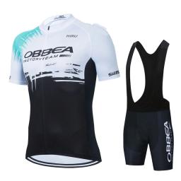 Conjunto de camisola masculina ciclismo, roupa de ciclismo de manga curta, uniforme de bicicleta montável MTB, outdoor, verão, 2022 - Image 1