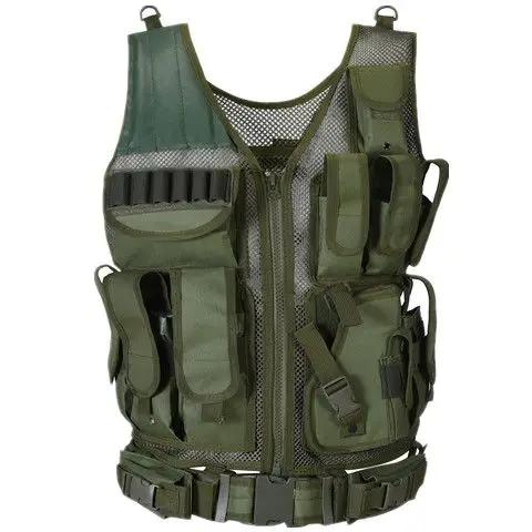 Colete Tático Respirável SWAT - Armadura de Combate para Segurança, Caça e Treinamento em Airsoft