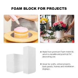 Blocos de Espuma Densa (4 Peças) para Artesanato DIY, Cubos Brancos para Escultura, Pintura, Colagem, Fixação, Aprendizagem Criativa e Projetos Escolares de Arte - Image 4