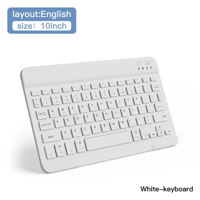 Teclado e Mouse Bluetooth RGB para Tablet e Notebook 10 Polegadas