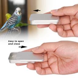 1 pc alimentador de alimentação de aves handheld mini caixa de alimentação várias cores pássaro treinamento alimentos jar pássaro crescimento brinquedo interativo - Image 2