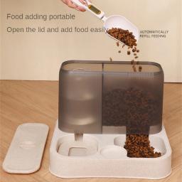 Dispensador automático de alimentos Cat, grande capacidade 2 em 1 pet suprimentos, alimentador Cat, tigela à prova de umidade - Image 5