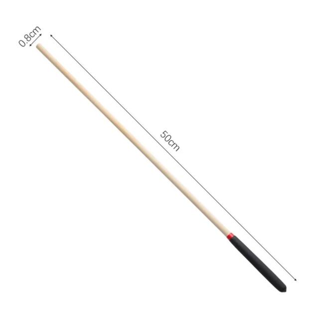 Chicote de Equitação 50cm Madeira Maciça para Treinamento e Role Play