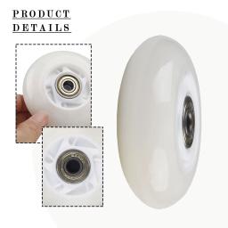 Rodas de skate de hóquei em linha, 64/70/72mm, alta elasticidade com rolamento, rodas de glitter para patins, patins, peças de bagagem - Image 3