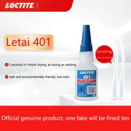 Loctite-Adesivo de Secagem Instantânea Forte Multiuso, Metal, Plástico, Madeira, Borracha, Cerâmica, Cola 401, 20 mais 3g - Image 1