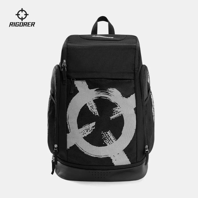 Mochila Multifuncional RIGOER para Basquete com Logotipo Luminoso - Ideal para Treinos e Armazenamento de Equipamentos