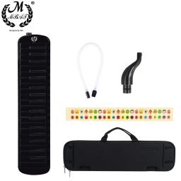M MBAT-Piano boca órgão com saco de transporte, 37 teclas, preto, estilo teclado, instrumento musical, boca, bocal - Image 1