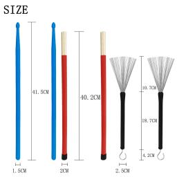Conjunto de Acessórios para Músicos Profissionais, Peças de Percussão, Plástico, Silicone, Metal, Tambores, Escovas, Adequado para Iniciantes - Image 6