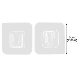 Ganchos adesivos dupla face, ganchos de pressão invisíveis sem rastros, suporte para roteador, banheiro, cozinha, rack de armazenamento de parede - Image 6