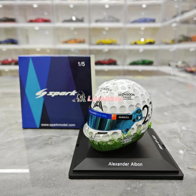 Capacete F1 Albon Miami Williams 2023 - Edição Comemorativa 1/5 da Spark Racing