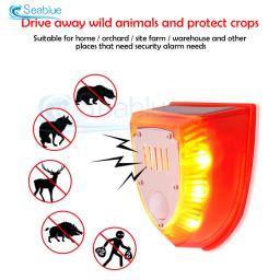 Animal Repelente Alarme Controle Remoto, Anti-selvagem Javali Drive, Profissional Anti-Roubo Piscando Luz de Alarme, Sirene Sensor - Image 4