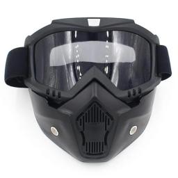 Máscara de airsoft tático com óculos destacáveis, ventilador anti-nevoeiro, proteção de paintball, máscara facial completa, tiro máscaras CS - Image 5