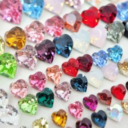 Antigo Coração K9 Strass, Cristal Strass Vidro, Fantasia Pedra para Jóias, Nail Art, Acessórios de Vestuário, Sapatos, Alta Qualidade - Image 1