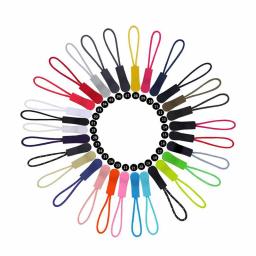 10 pçs/set Zipper Puller Ajuste Final de Corda Tag Substituição Clipe Fivela Quebrada Fixer Cabo Zip Saco Mala Mochila Com Zíper Cabeça - Image 1