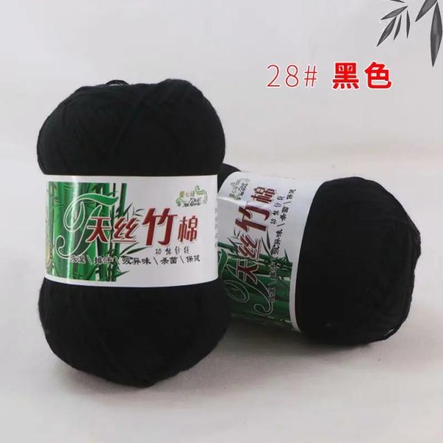 Fio de Algodão D & D-Knitting em Bamboo: Fibra Quente e Macia para Crochet e Malhas - 1 Peça Natural