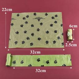 Saco De Lixo Biodegradável Pet, Sacos De Cocô De Cão, Bulk Perfumado Poop Bag, Sacos De Resíduos De Gato Degradável, Poop Dog Dispenser, 1/42 Rolo - Image 6