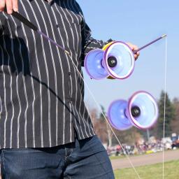 Brinquedos da criança diabolo fitness ao ar livre malabarismo profissional acrobacias mostrar prop idosos rolamento chinês para crianças - Image 6