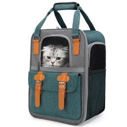 Grande capacidade transportadores pet, respirável malha cão mochila, dobrável gato transportando saco, suprimentos de viagem ao ar livre, 0- 10 kg - Image 4