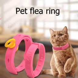 Coleira repelente de animais contra pulgas e carrapatos, macia e ajustável, adequada para gatos e cães, Material PE, A9K3, 27 cm, 40 cm - Image 2