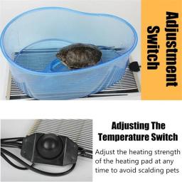 Controlador de Temperatura Ajustável Mat, Terrário, Répteis, Escalada, Pet, Aquecimento, Quente, Suprimentos, 110V, 220V - Image 4