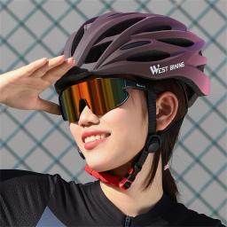 WEST BIKING-Capacete de Ciclismo Ultraleve para Homens e Mulheres, Capacete De Corrida Integralmente Moldado, Tampa De Segurança, MTB, Acessórios De Bicicleta De Estrada - Image 6