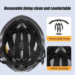 MIPS-Capacete de Ciclismo Leve e Recreativo para Homens e Mulheres, 2 Forros Removíveis, Capacete de Bicicleta na Montanha, Autoestrada para Jovens, Adulto - Image 5