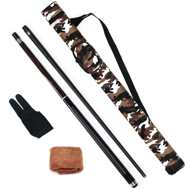 Conjunto Taco Bilhar Fibra Carbono 58" Premium
