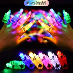 LED Finger Light para Crianças, Favores de Festa de Aniversário, Goodie Bag, Brinquedos de Enchimento, Casamento, Natal, Dia das Bruxas, 30 Pcs, 60 Pcs, 100Pcs - Image 1