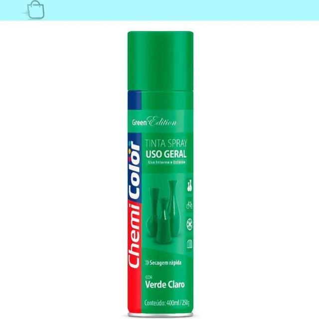 Tinta Spray Chemicolor Verde Claro 400ml para Uso Geral