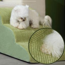 Anti-Slip Memória Espuma Escadas Sofá para Pequeno Cão, Cat Ramp, Puppy Ladder, 2 ou 3 Passos Escadas, cão Suprimentos - Image 3
