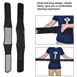Cinto de cintura de turmalina para homens e mulheres, terapia magnética, cinta lombar, suporte para as costas, alívio da dor, ginásio esportes - Image 3